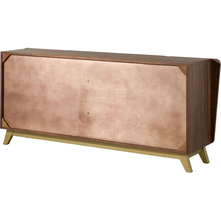 Sideboard Nussbaum-Echtholzfurnier 200 x 45 x 85 braun lackiert BUTTERFLY #107 – Bild 10