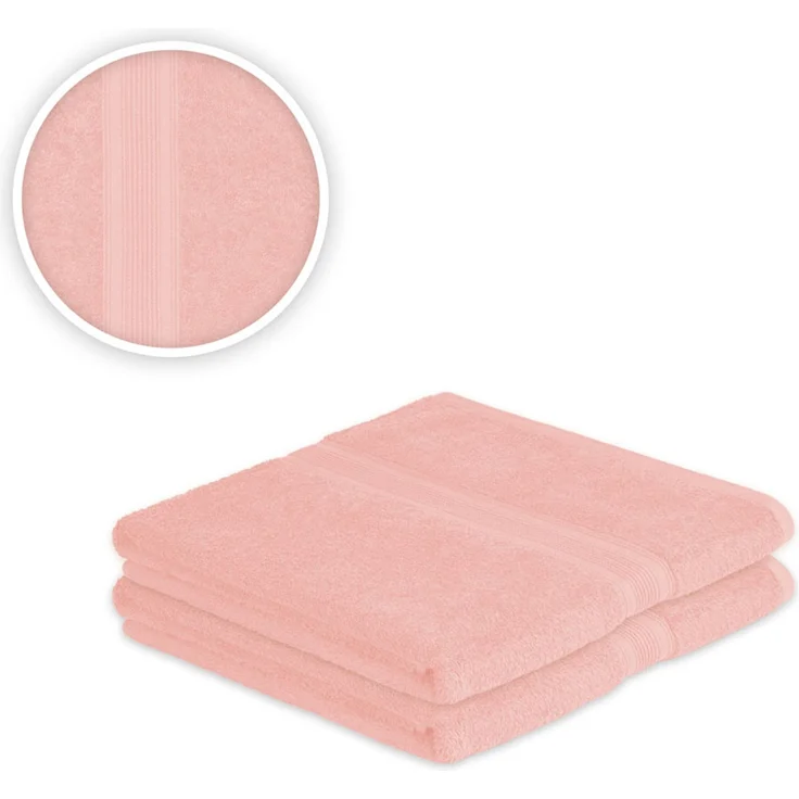 4 x Saunatuch 500 g/m² 80 x 200 cm Rosa – Bild 2