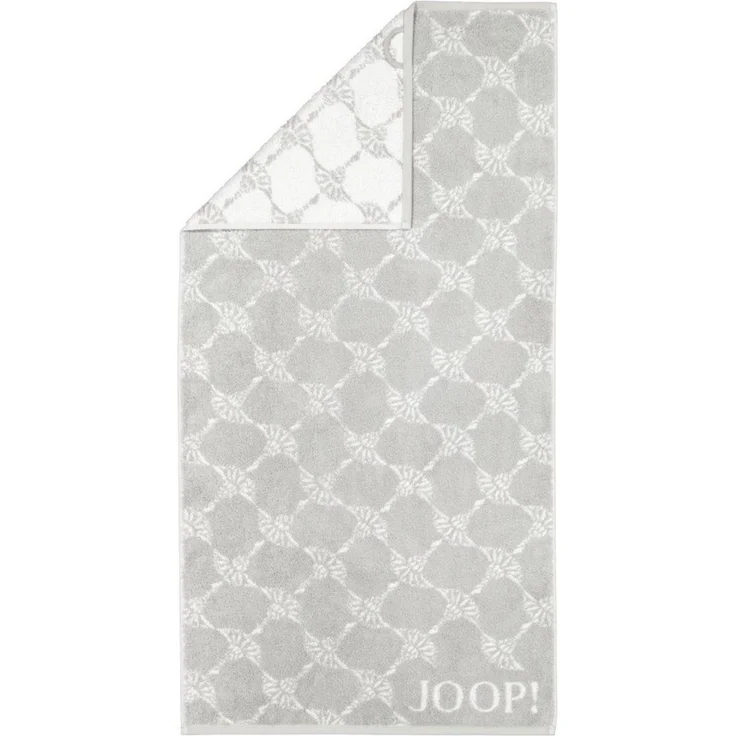 JOOP! Handtuch Classic Cornflower Frottierkollektion - Walkfrottier Grau 50x100cm – Bild 1
