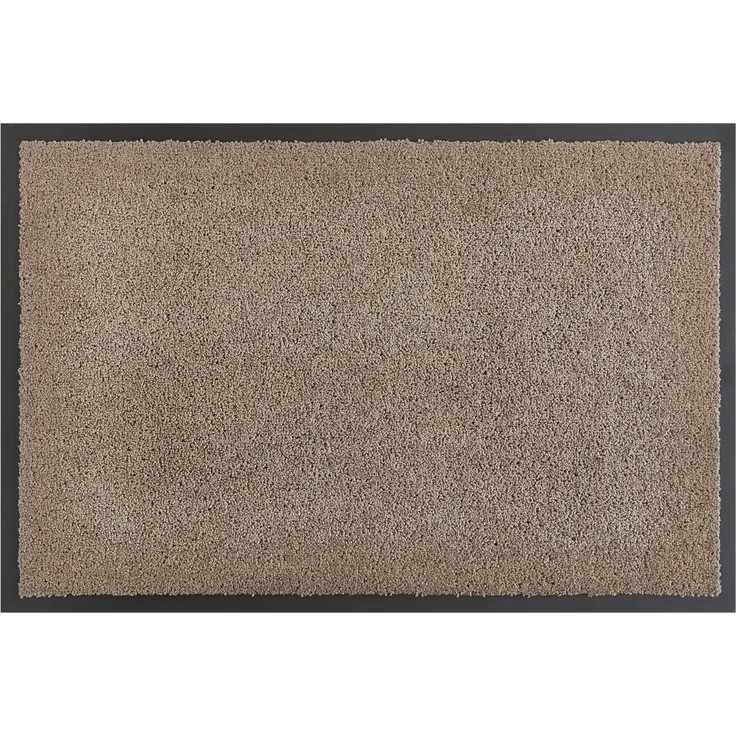 andiamo Fußmatte Verdi - Schmutzfangmatte für den Hauseingang - ideal als Fußmatte innen oder als Fußabtreter im überdachten Außenbereich - Fußabstreifer für Haustür 40x60 cm Taupe