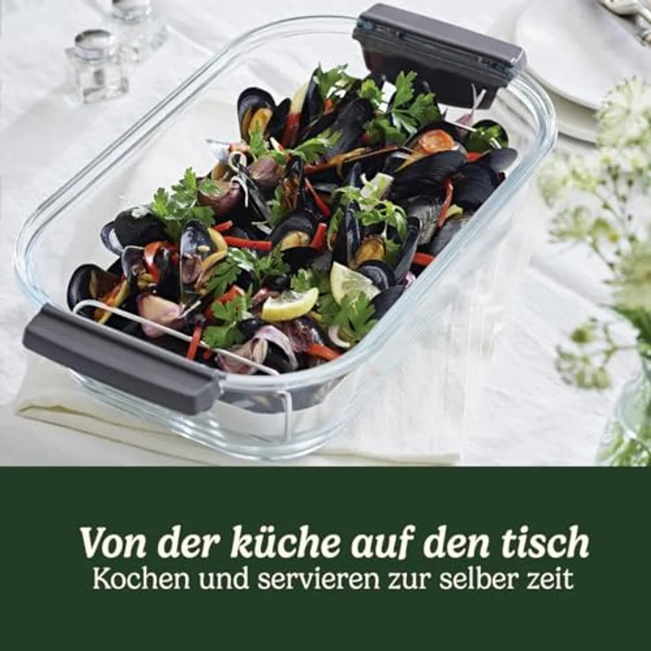 Cuisinart STM1000E Dampfgarer aus Glas, mit vorinstallierten Programmen, Warmhaltefunktion, Silber/Schwarz, Edelstahl – Bild 5