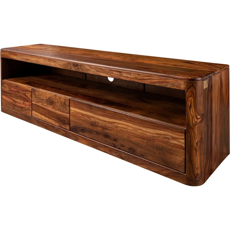 TV-Board Sheesham 190x50x60 walnuss gewachst TORONTO #247 – Bild 1