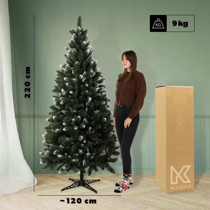 KADAX Künstlicher Weihnachtsbaum Diamond Pine 220 cm Wunderschön – Bild 3