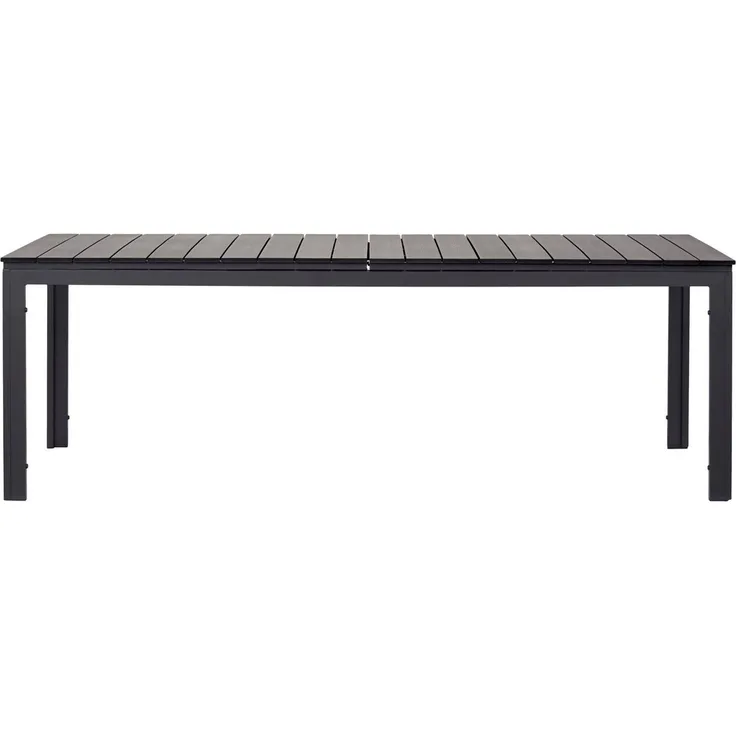 ebuy24 Gartentisch Willy Gartentisch ausziehbar 95x230/287 cm schwarz