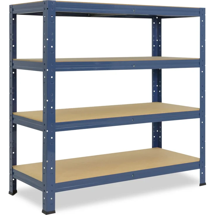 shelfplaza HOME 90x40x30 cm Schwerlastregal in blau mit 4 Böden und 175 kg Traglast pro Boden – Bild 1