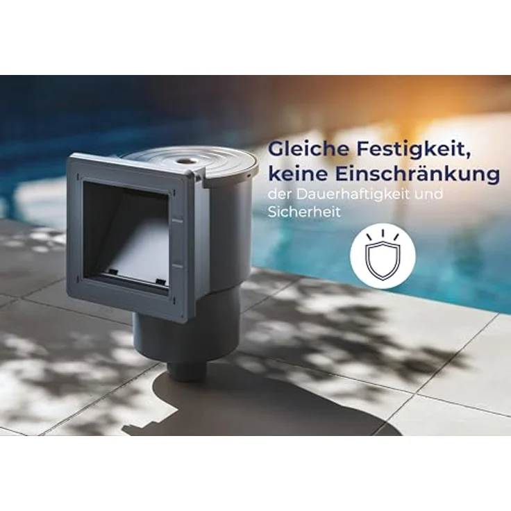 Gre AR100G - Skimmer zur Reinigung und Wasseraufbereitung von Standardpools + Einlassventil. Filtersystem für Pools, Farbe Grau, 27 x 22 x 35 cm – Bild 3