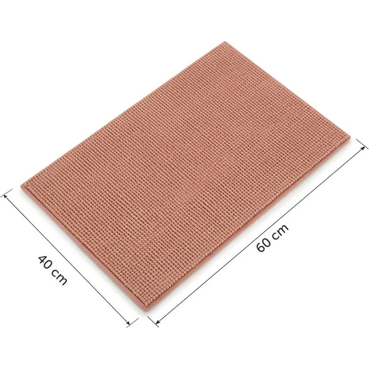 Blumtal Badematte Chenille weicher Badezimmerteppich, strapazierfähig, rutschfest, Polyester, Läufer, 40°C maschinenwaschbar – Bild 2