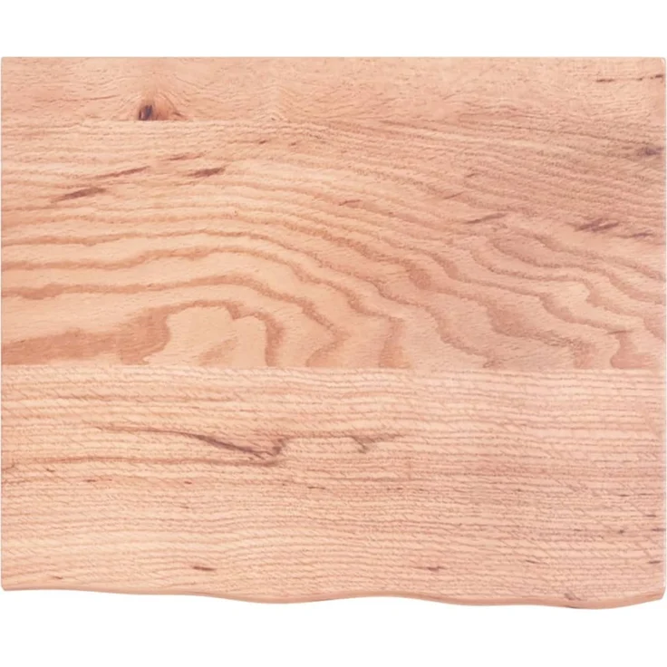 vidaXL Waschtischplatte mit Halterung Stahl und Massivholz Eiche 3302604 – Bild 8