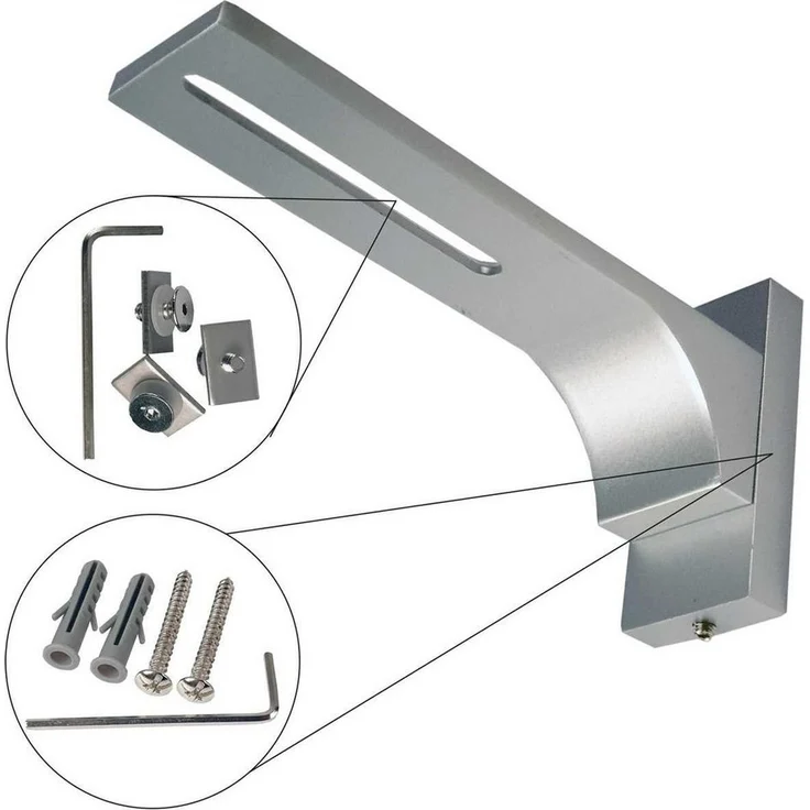 Bestlivings Gardinenschiene, 3-läufig, Fixmaß, Aluminium, verschraubte Aluminium Schiene (7mm), Längen bis 480cm, (4x120cm) – Bild 3