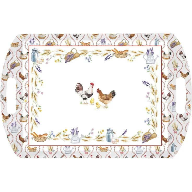 EasyLife Tablett Country Life, Melamin, Farbe: Mehrfarbig, Motiv: Bauernhof – Bild 5