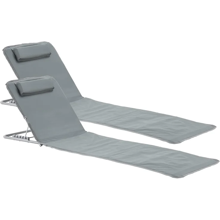 Strandmatte Cellorigo 2er Set Dunkelgrau [en. casa] – Bild 1