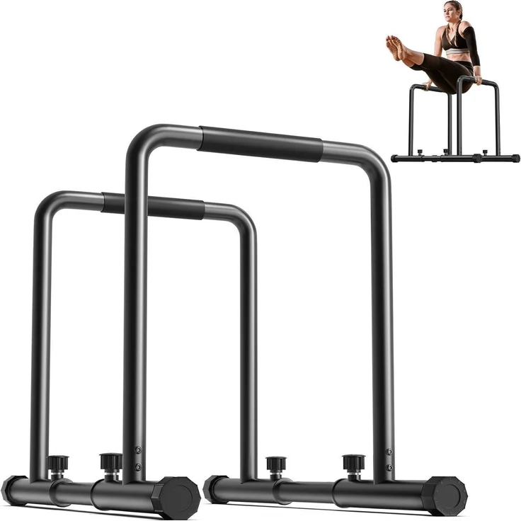 Yoleo Verstellbare Dip Barren 500 kg Dip-Station Fitness-Bar Ständer – Bild 1