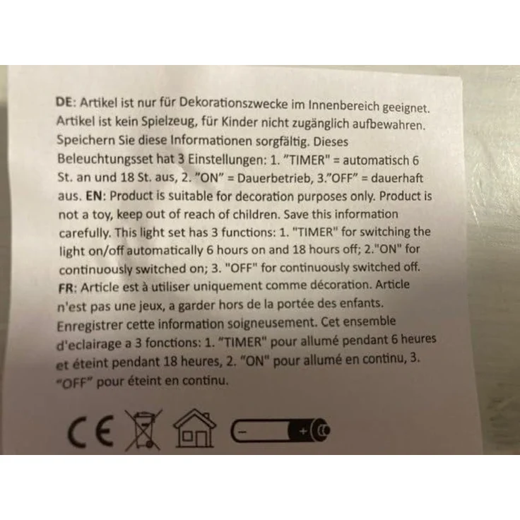 Deko Lampe Leuchte Batterie Poesielicht für Dich la vida Geschenk Wiese 6295921 – Bild 2