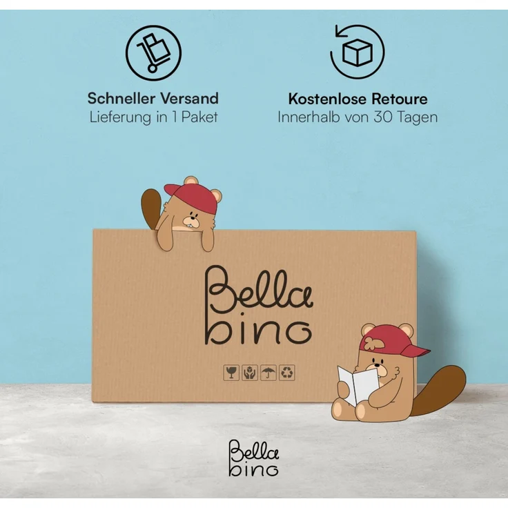 Bellabino 'Liri' Babybett 70x140 cm, weiß, 3-fach höhenverstellbar, Kinderbett umbaubar zum Juniorbett (inkl. Umbauseiten) – Bild 9