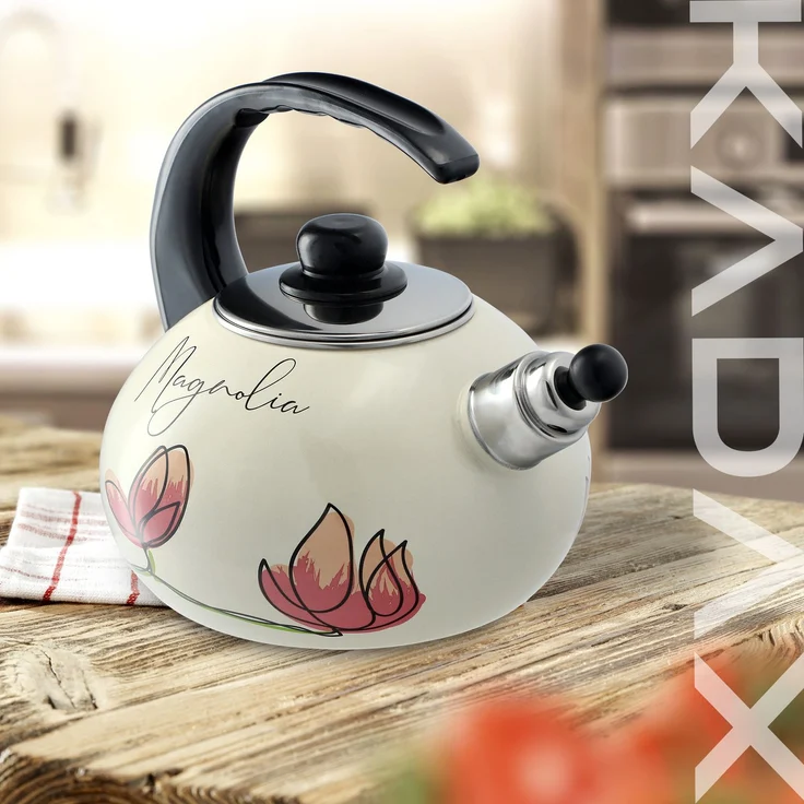 KADAX Emaillierter Wasserkocher 2,2 l, Induktion, Gas, Emaille – Bild 7