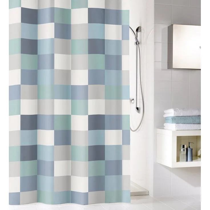 Kleine Wolke Duschvorhang Check Breite 180 cm (1-tlg), inklusive Duschvorhangringe