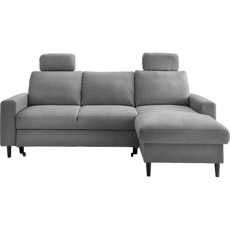 Ecksofa >Pris< Schlaffunktion, Stauraum, dunkelgrau - 234x88x147 (BxHxT) – Bild 4