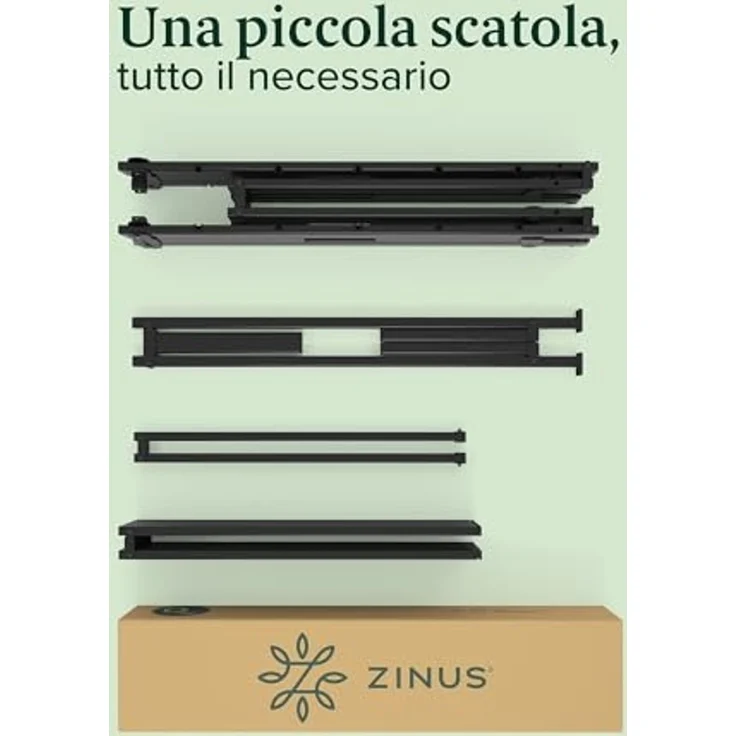 Zinus Caleb Bettgestell mit Metallplattform, Höhe 36 cm, Gestell aus Stahl, zusammenklappbar, Stauraum unter dem Bett, einfache Montage, Doppelbett – Bild 7