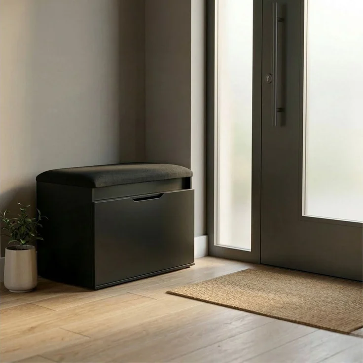 BOXIMO Schuhschrank Schuhschrank mit Sitzfläche und Stauraum VIRA, 60 x 50 x 35 cm (Schuhschrank GRADIA mit Sitzbank) – Bild 1