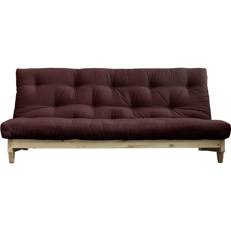 KARUP DESIGN FRESH Futonsofa Gestell Natur Matratze Braun