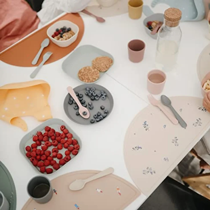 Mushie Mushie -2 Round Smoke plates – Bild 7