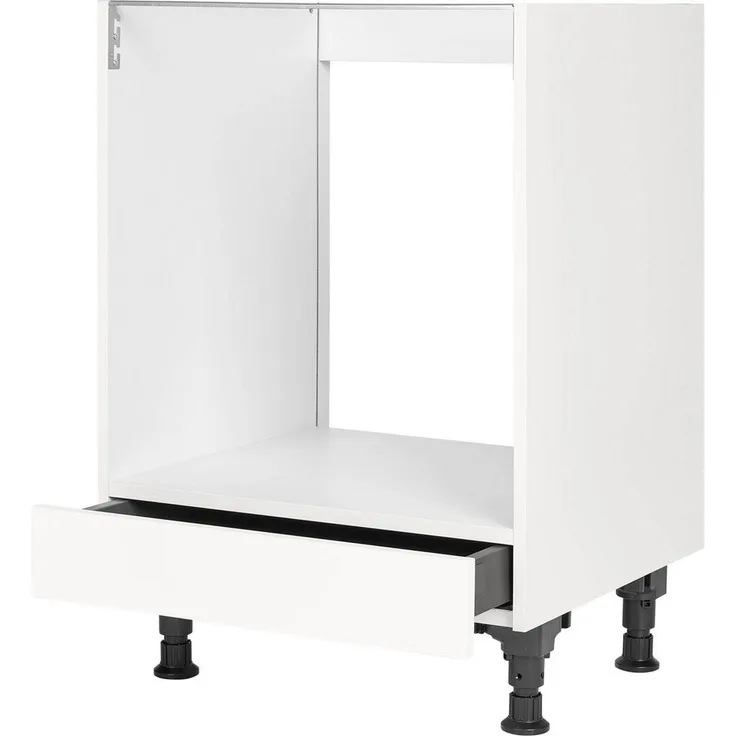 nobilia® Herdumbauschrank "Cascada", vormontiert, mit höhenverstellbaren Sockelfüßen, mit Backofenschublade, Breite 60 cm