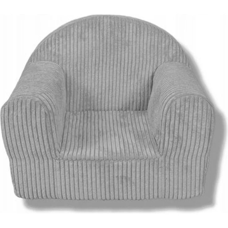 FORTISLINE Kindersessel Kindersessel Mini in Cord Komfort und Stil Hellgrau Kinderzimmer – Bild 4