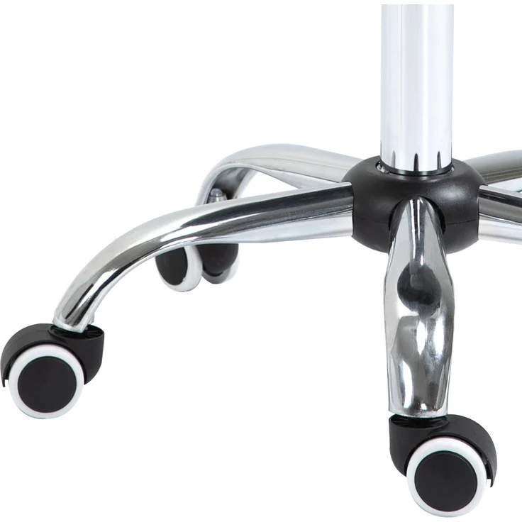 HOMCOM Rollhocker, PU, Metall, Grau, 52L x 53B x 49-61H cm – Bild 8