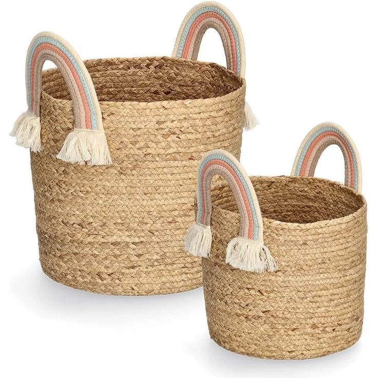 Aufbewahrungskorb Rainbow - naturfarben - Ø 30cm – Bild 6
