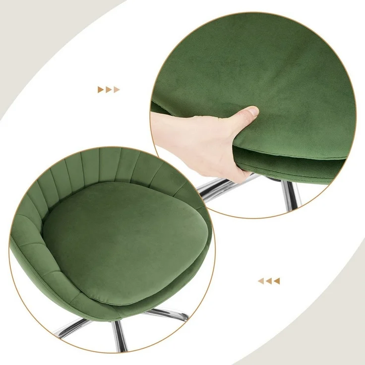 Woltu Bürostuhl (1 St), ergonomisch, Schminkstuhl, Schreibtischstuhl 150 kg belastbar – Bild 3