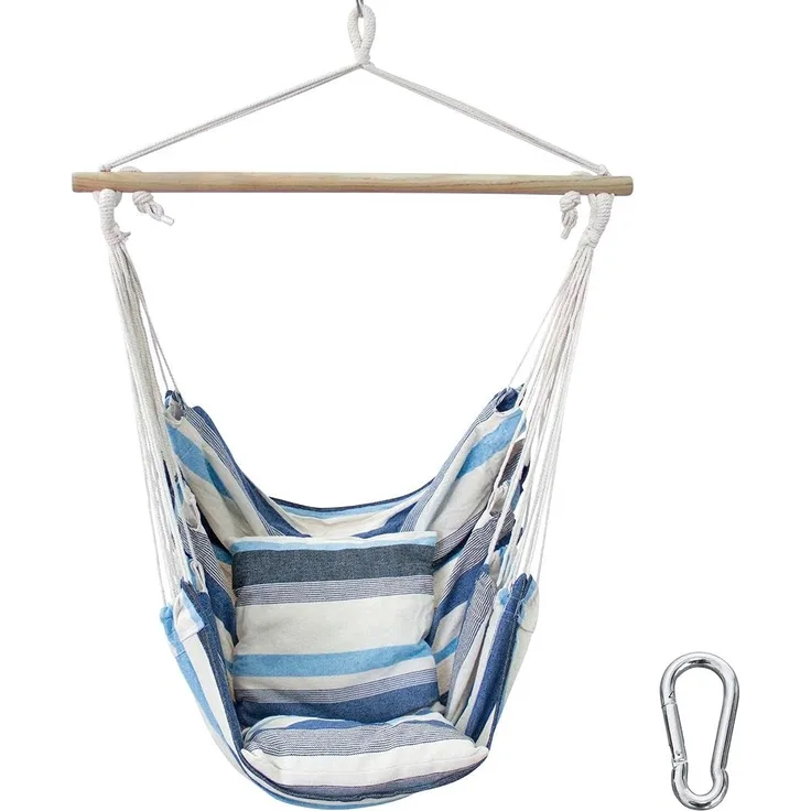 yourGEAR Hängestuhl yourGEAR Lombok Aqua Hängesessel 2 Kissen Sitz-Hängematte 240kg