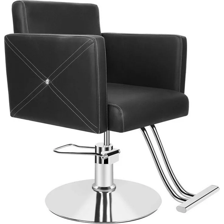 Rutaqian Stuhl Professioneller Friseurstuhl mit 360° Drehung und Hydraulischer Pumpe (Stylistenstuhl Höhenverstellbar,Tragfähigkeit 150 kg, 1 St), Barber-Stuhl, Kosmetikstudiostuhl mit Fußstütze