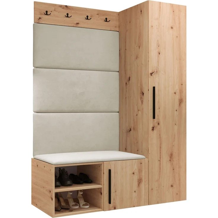 Garderoben-Set Mapreni II (Farbe: Artisan Eiche, Manila 02) – Bild 1