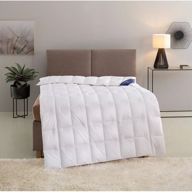 Excellent Daunenbettdecke Zürich, Bettdecken für Sommer und Winter, Decke, Füllung: 100% Daunen, Bezug: 100% Baumwolle, Bettdecke 135x200 cm, 155x220cm und weitere Größen, Made in Germany – Bild 5