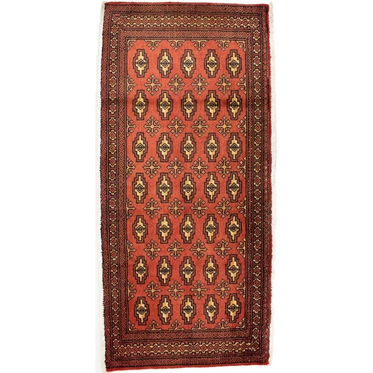 Turkaman Teppich 130x60 cm - rost – Bild 1