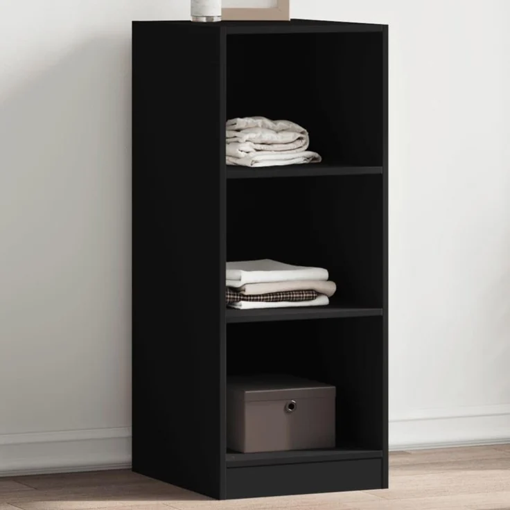 vidaXL Kleiderschrank Schwarz 48x41x102 cm Holzwerkstoff 840829 – Bild 1
