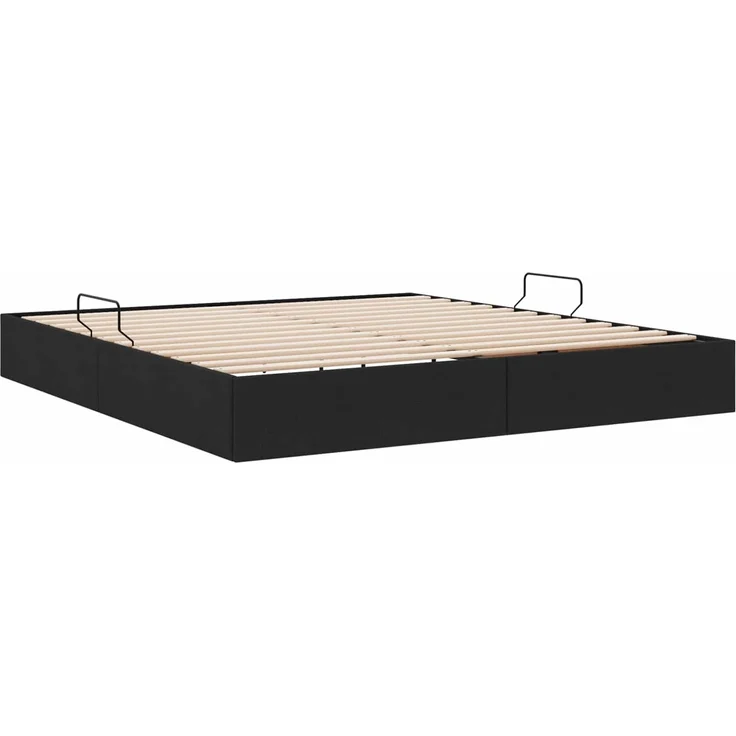 vidaXL Ottoman Bettgestell mit Speicher Schwarz 160 x 200 cm Stoff 3442834 – Bild 5