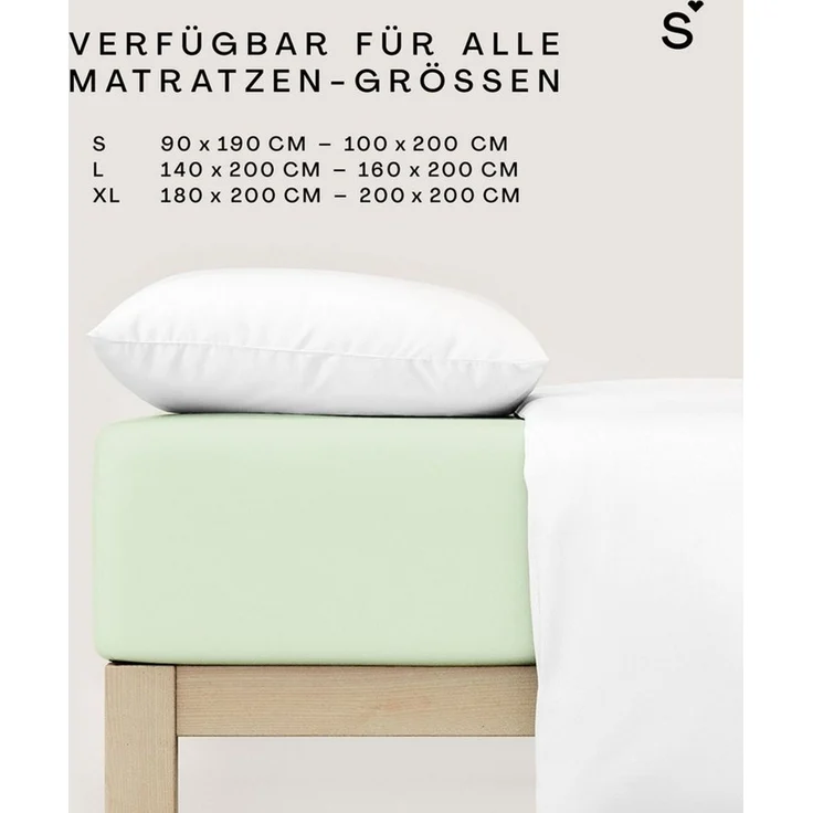 Schlafgut Mako Jersey Spannbetttuch Spannbettlaken 180x200 200x200 – Bild 4