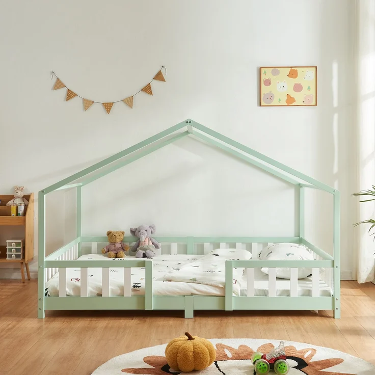 Kinderbett Treviolo 140x200 cm Mintgrün / Weiß [en. casa] – Bild 6
