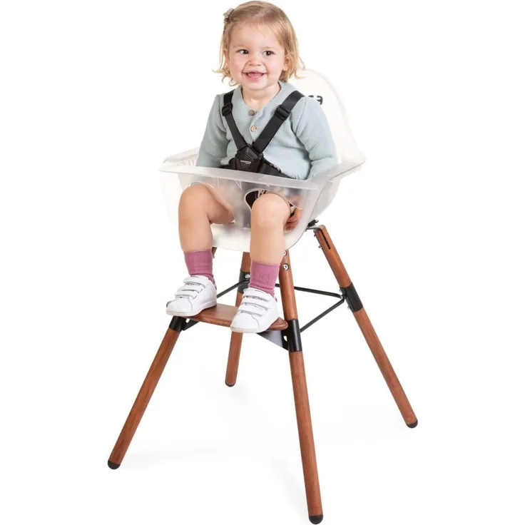 CHILDHOME 2-in-1 Hochstuhl mit Stoßfänger Evolu 2 Transparent 434173