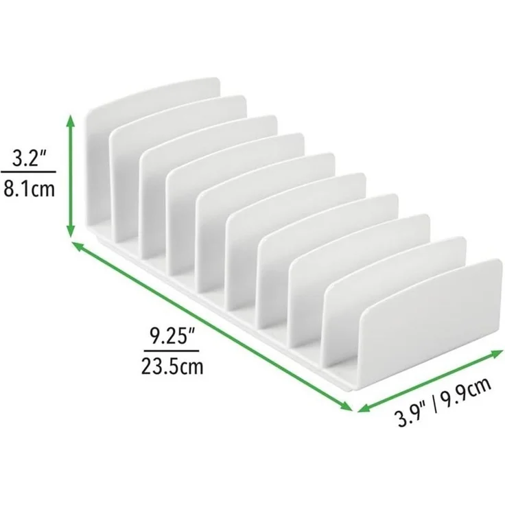 Schminkaufbewahrung Kosmetik Organizer mDesign Make-up Organizer weiß – Bild 5