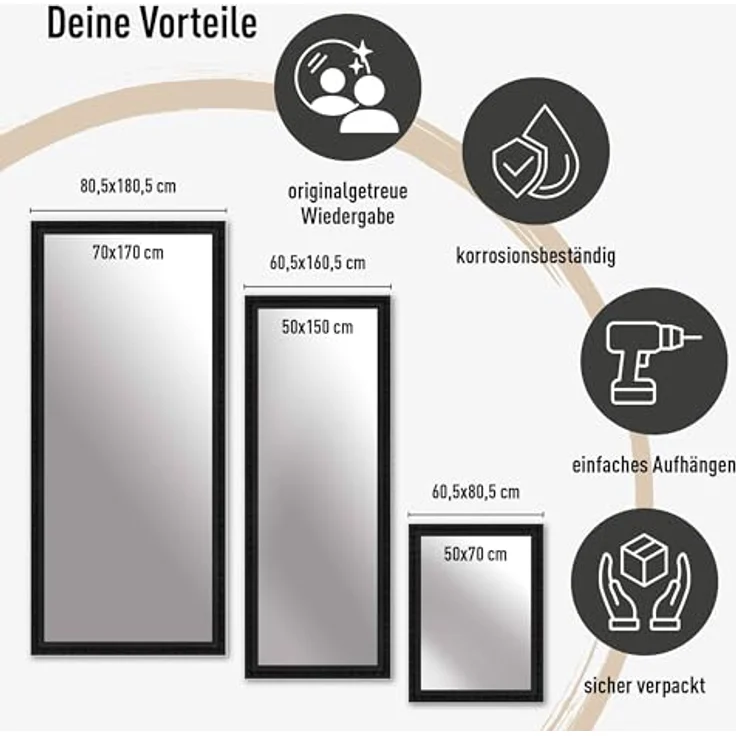 nielsen HOME Wandspiegel Francesca Wandspiegel – Bild 6