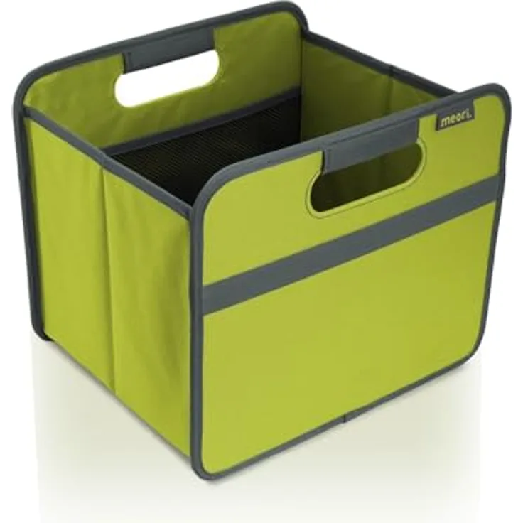 Meori Aufbewahrungsbox Klappbox Ordnungssystem Faltbox 15 l Kiwi grün Uni