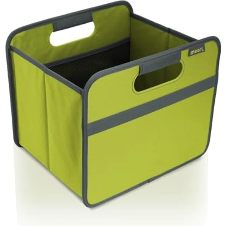 Meori Aufbewahrungsbox Klappbox Ordnungssystem Faltbox 15 l Kiwi grün Uni – Bild 1