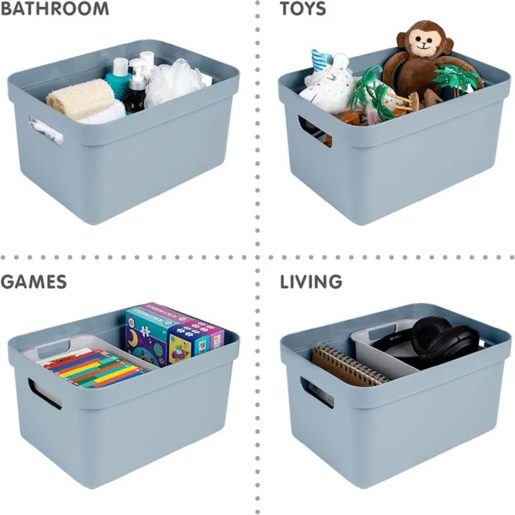Sunware Aufbewahrungsbox Sigma Home 13 L blaugrau – Bild 4