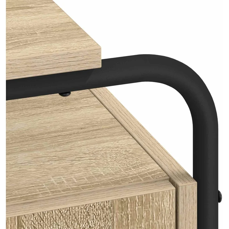 vidaXL Schreibtisch mit Stauraum Sonoma-Eiche 120 x 50,5 x 75,5 cm 8008039 – Bild 7