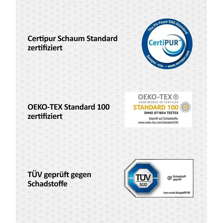 Matratzenauflage eazzzy Premium Cube Topper Matratzentopper Allergikerfreundlich Genius, 180x200 cm 140x200 cm und weitere Größen – Bild 3