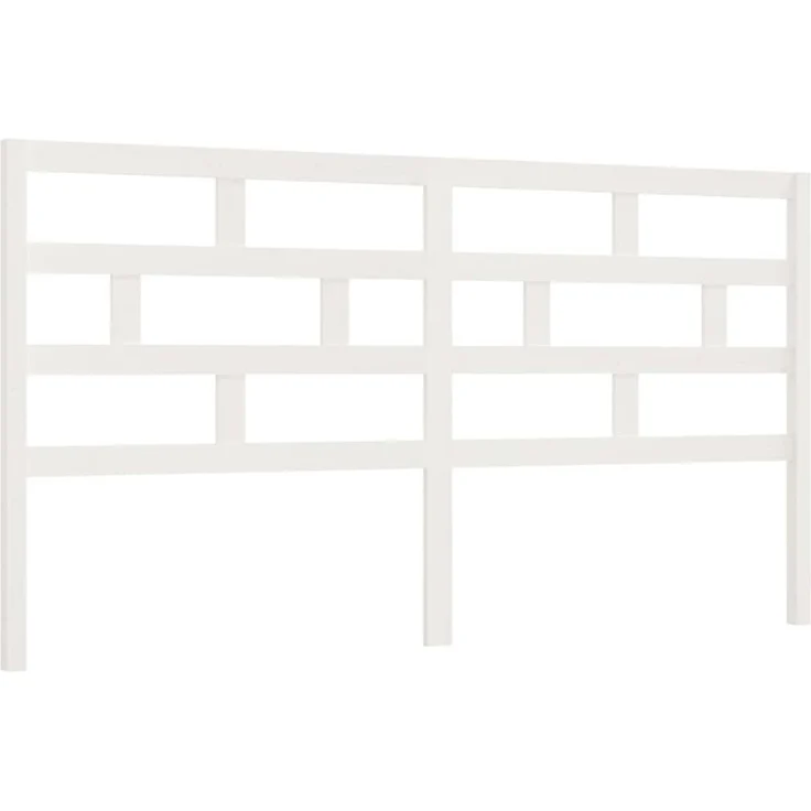 vidaXL Kopfteil Weiß 186x4x100 cm Massivholz Kiefer (Art-Nr 814210) – Bild 2