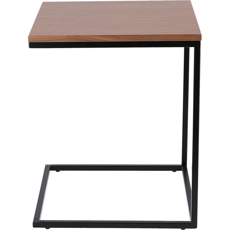 Beistelltisch Flat Schwarz/Nussbaum 50 x 40 x 40 cm – Bild 3