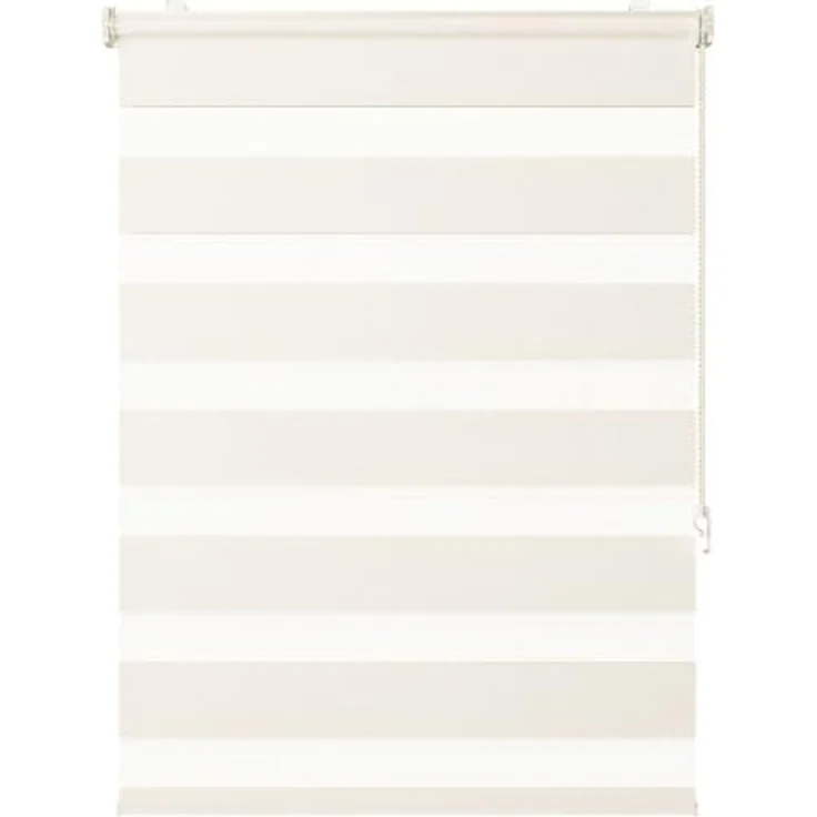 Sekey Doppelrollo Klemmfix ohne Bohren für Fenster | Duo Rollo Jalousie Sonnenschutz Wandmontage Deckenmontage Klemmrollo für Fenster & Tür Beige – Bild 1